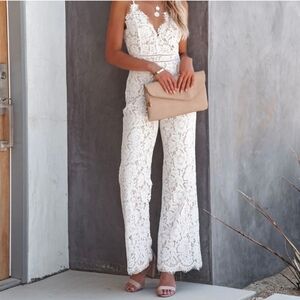 - VICIDOLLS White Lace Jumpsuit